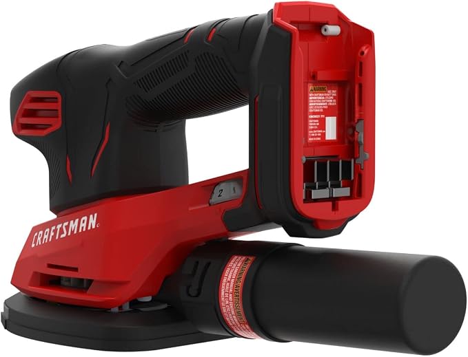 CRAFTSMAN 20V MAX Cordless Detail Sander, Tool Only (CMCW221B), Red