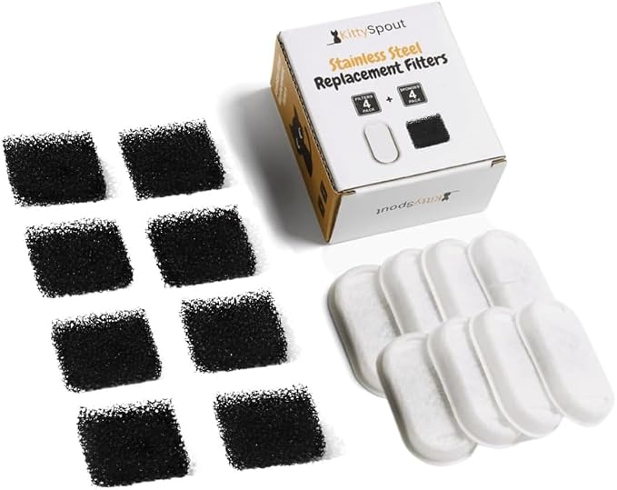 Wireless KittySpout 2.0 Filters for 135oz/4L (8)