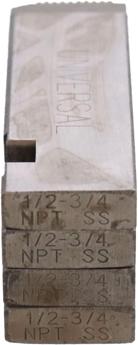 Steel Dragon Tools 47745 1/2in.-3/4in. Alloy RH NPT Universal Pipe Dies fits RIDGID 811A & 815A