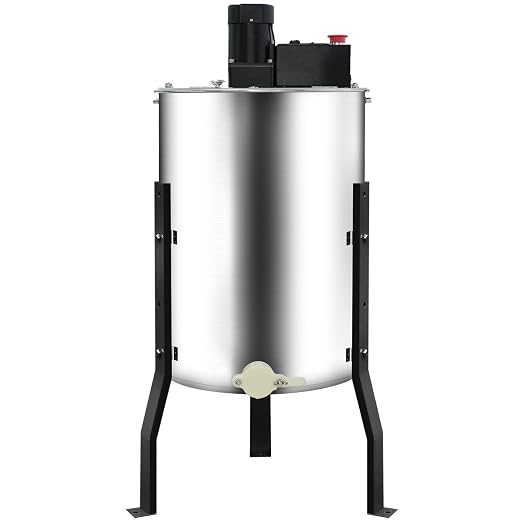 Electric Honey Extractor with Adjustable Honeycomb Drum Spinner, 4/8 Beehive Frame Stainless Steel Beekeeping Separator Supplier, Centrifuge Equipment for Apiary, Farm, Business
