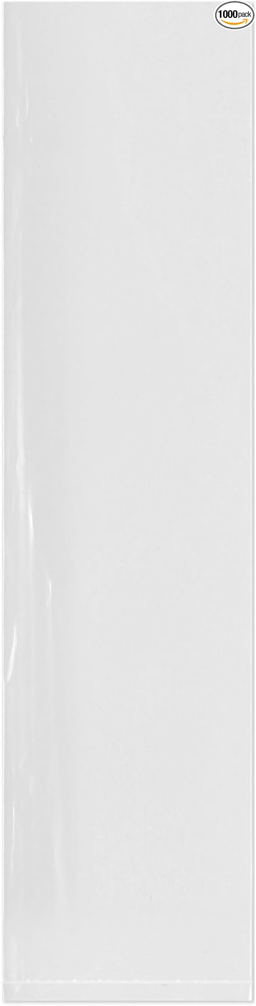Plymor 3" x 12" (Case of 1,000), 2 Mil Flat Open Clear Plastic Poly Bags