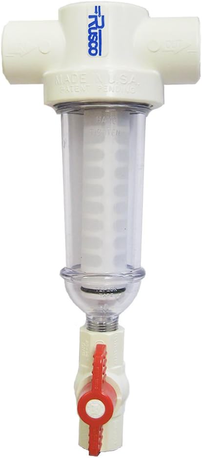 Rusco - NT100-500P /Vu-Flow 1" 500 Mesh Spin Down Filter 1-500-F White