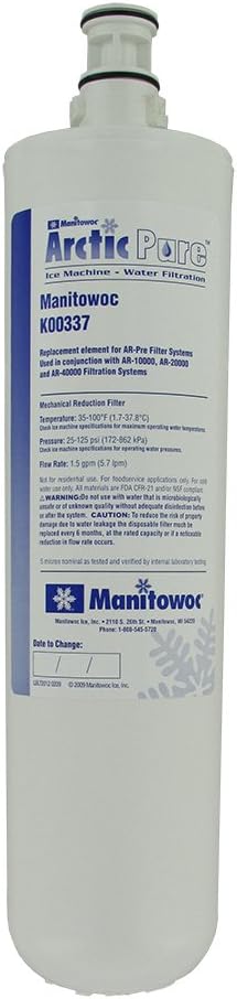 Manitowoc K-00337 Replacement Filter for AR-PRE