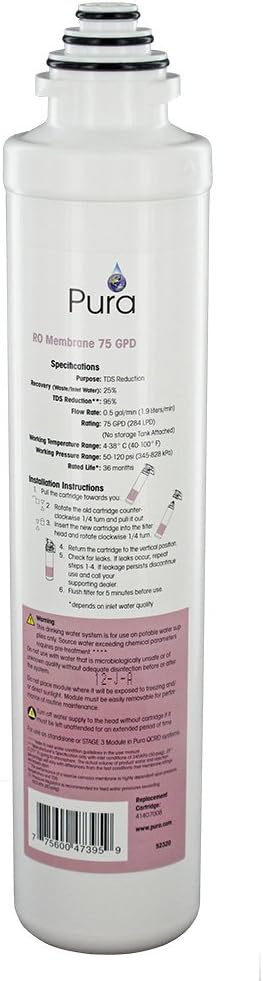 Pura 41407008 Quick Change RO Membrane 75 GPD