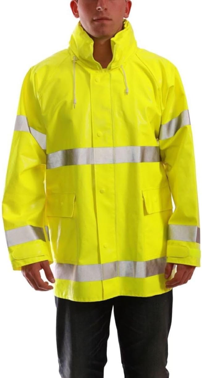 Tingley Standard Comfort-Brite High Visibility Jacket with Attached Hood
