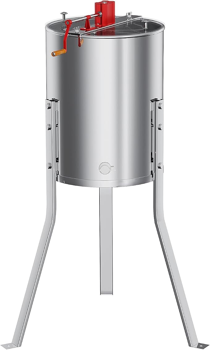 4-8 Frame Honey Extractor Spinner, Stainless Steel Manual Beekeeping Centrifuge