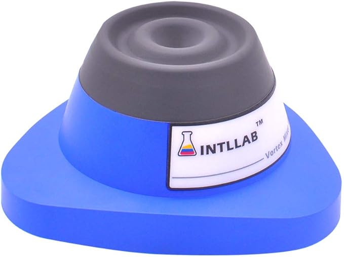 INTLLAB Lab Vortex Mixer, Touch Function Lab Vortexer, Gel Polish, Eyelash Adhesives, Acylic Paints, Test Tubes and Centrifuge Tubes 15mL
