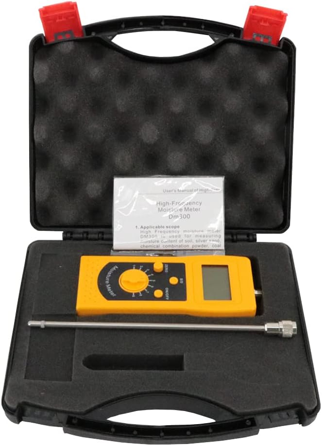 DM300L High Frequency Sand Soil Moisture Meter for Sand Flour Chemical Powder Moisture Analysis Testing