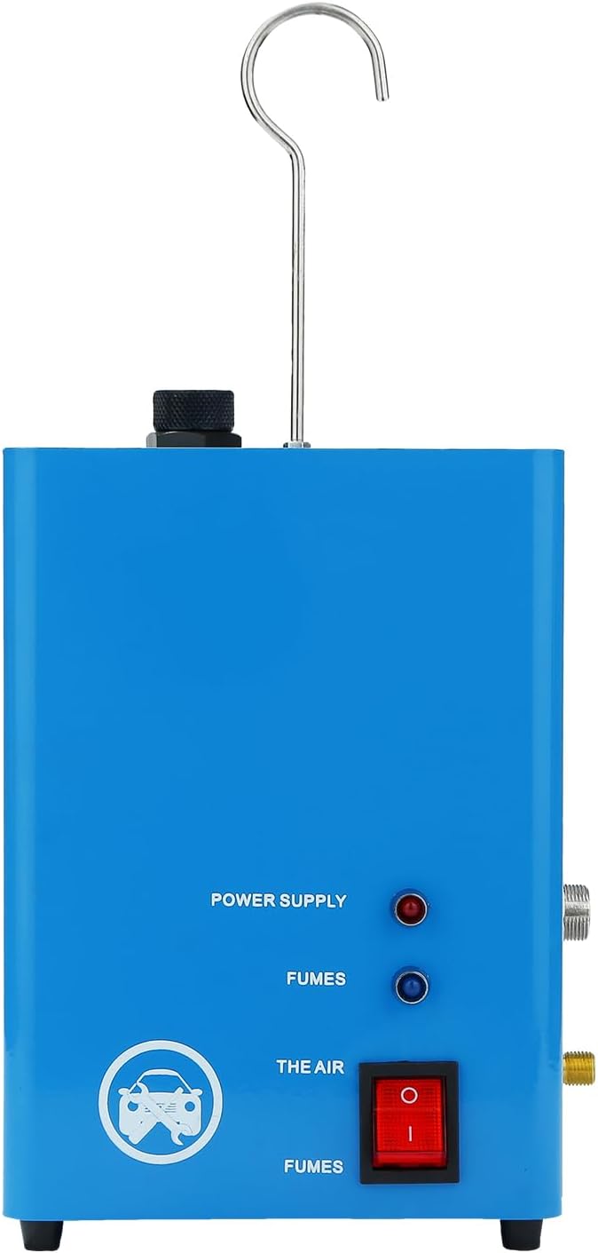 Automotive Smoke Leak Detector, Smoke Machine with Built in Air Pump Pressure Gauge, 12V DC Smoke Leak Detector, Diagnostic Leak Tester Tools for Car, EVAP, Vacuum, Fuel and More Leak Testing