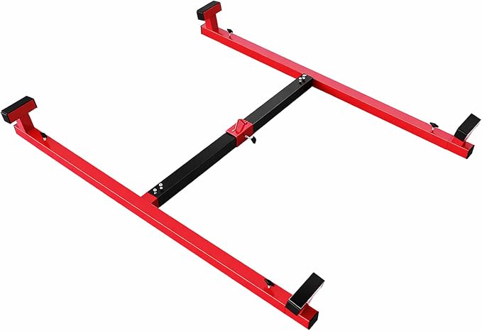 Adjustable Universal Truck Bed Lifter Box Lift for Lift Pickup Beds Powder Coated Heavy Duty Steel Lift for Pickups Trucks, 800 LBS Capacity, Black Red
