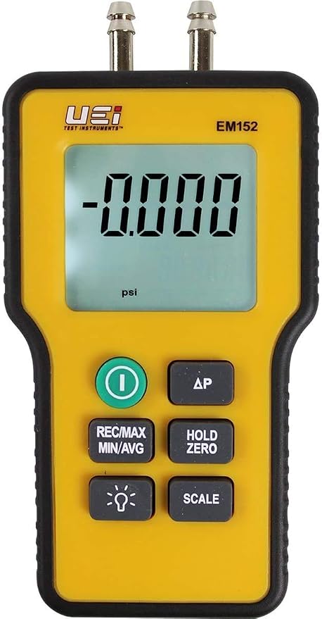 UEi Test Instruments EM152 Dual Differential Digital Manometer (Pack of 1)