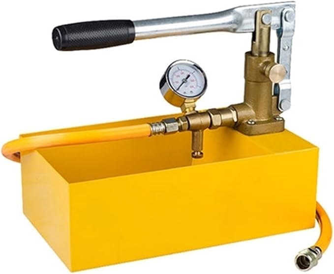 Manual Pressure Test Pump 2.5–6.3 MPa (363–914 psi) – 4.5 L Water Tank, 13 mL/S Stroke, G1/2" Port – Portable Hand-Operated Hydrostatic Test Tool (Working Pressure: 6.3 MPa)