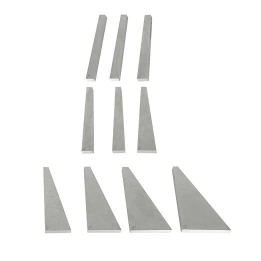 findmall 10 Pcs Accuracy Angle Block Set Machinist Tool 1°- 30°Lathes Milling Ground Gauge Inspection Block Set