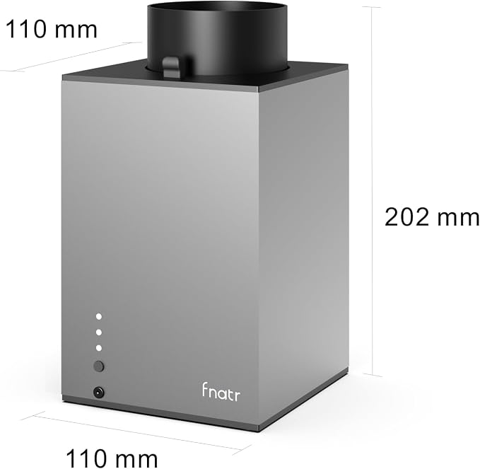 Ventilation System for Bambu Lab A1 & A1 Mini Enclosure, Works with Bambu Lab P2S/P1S/H2D, Fume & Odor Extractor for 3D Printers, 5-Stage Filtration, Activated Carbon + HEPA Filter, 3 Speeds, V1