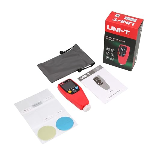 UNI-T UT343A Car Paint Thickness Gauge Tester Coating Meter Paint Checker, um/mil, 0~1750um F/NF Detection, Resolution 0.01mils, EBTN Display