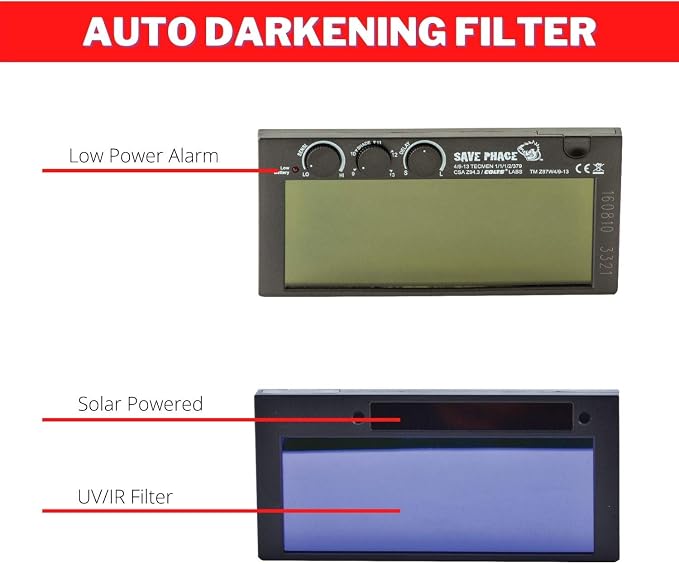 Save Phace I Series Skeletor Adjustable Auto Darkening Welding Helmet (3012466)