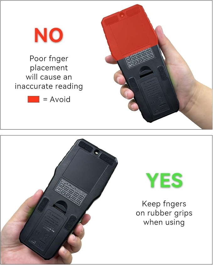 Pinless Moisture Meter for Walls, Wood Non-Invasive Moisture Detector | 19mm Deep Scan, Digital LCD Display, Water Damage Detection, Home Inspections & Renovation,Built in Flashlight