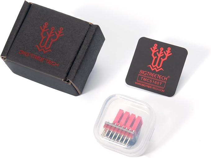 BIGTREETECH TMC5160T Pro V1.0 Stepper Motor Drivers with Heatsink Ultra Silent Driver Support 56V 3A High Speed/Voltage Printing SPI SD Mode for Octopus Pro/Manta M8P/SKR 3 CoreXY/I3 3D Printer 2Pcs