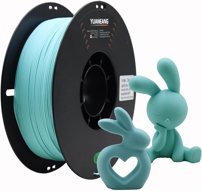 Matte 3D Printer Filament, Dimensional Accuracy +/- 0.02 mm, 1 kg Spool(2.2lbs), 1.75 mm PLA,Matte Light Sky Blue