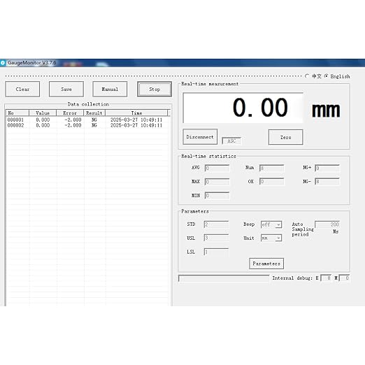 Professional Measuring Instruments for Digital Dial Indicator,Model Rs211, Cord Length 98 in