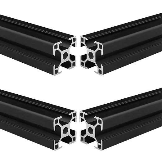 3030 T Slot Aluminum Extrusion for 3D Printer Parts and CNC DIY Black 2000mmX4