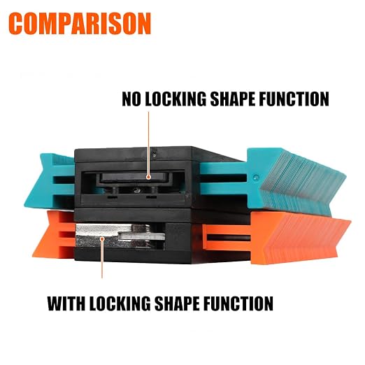 Saker Multi-Function Foldable Level-Saker Contour Gauge (5 Inch Lock) Profile Tool