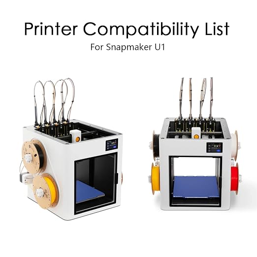 HzdaDeve Cool Plate for Snapmaker U1 Low Temperature Cold Build Plate Double Sided Smooth Board Sheet Bed PEI Heated Bed Spring Steel Flexible Platform for Snapmaker 3D Printer (No Heating/No Glue)