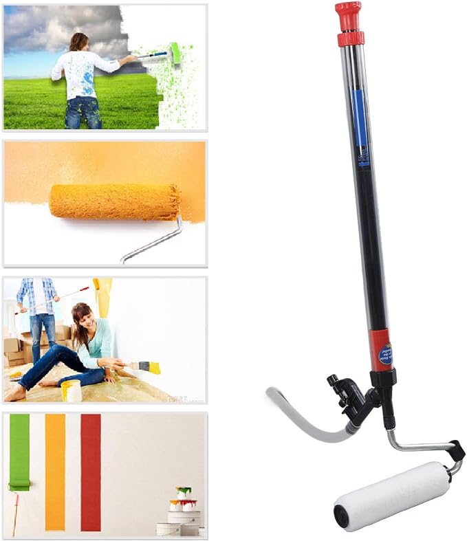 Zerone Automatic Suction Paint Roller, Llo Dripresistant, Convenient, Extension Poles, High Pressure Wand, Llo with Wool, PVC Rod, Removable, Simple and