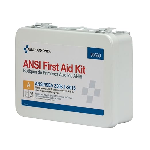 First Aid Only 90560 Bulk ANSI A 25-Person Emergency First Aid Kit for Office, Home, and Construction, 89 Pieces