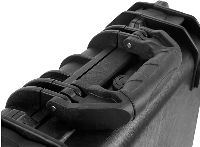 Monoprice Weatherproof Hard Case with Customizable Foam,Black, 19 Liter