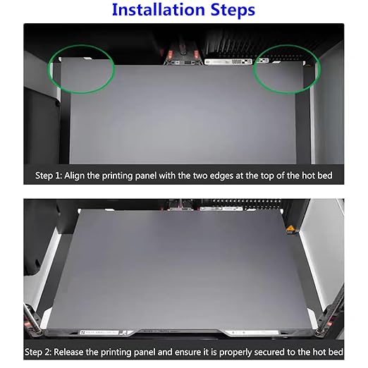 for H2C/A2L Cold Build Plate No Heating No Glue Double Sided PEI Textured Cool Printing Bed Sheet 335x346.5mm 3D Printer Flexible Removable Spring Steel Heated Platform Mat for Bambu Lab H2C