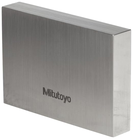 Mitutoyo 611121-541 Steel Rectangular Gage Block, ASME Grade AS-1, 0.1001" Length
