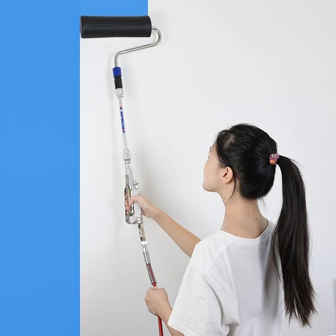 DUSICHIN Inner Feed Airless Paint Spray Roller Sprayer Gun Attachment Kit Accessories High Pressure Wand Power Roller 10 Inches Extension for Titan Graco Airless Paint Sprayer Aftermarket Parts DUS133