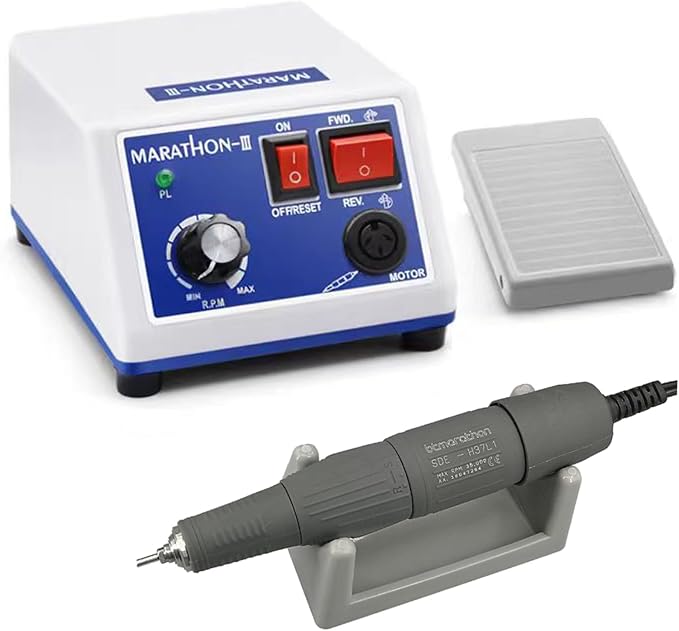 Marathon-III MicroMotor N3, 35000 RPM H37L1 Handle for Jewelry,Ceramics,Silicone,Glasswork,Woodcarving, Artware