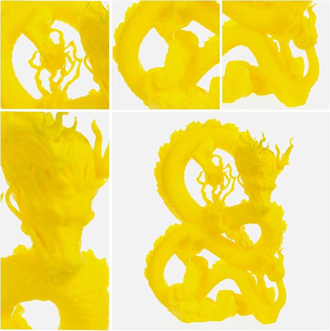 3DHoJor PLA Filament 1.75mm,3D Printer Filament,1kg Cardboard Spool (2.2lbs),Dimensional Accuracy +/- 0.03 mm,Vacuum Packaging,Odor Free,Clog Free, Fit Most 3D FDM Printer,Yellow