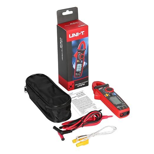 UNI-T Digital Clamp Meter UT210C AC/DC Voltmeter AC Amp Meter Clamp Multimeter Tester Continuity Tester Capacitor Mini Current Meter HVAC Tool