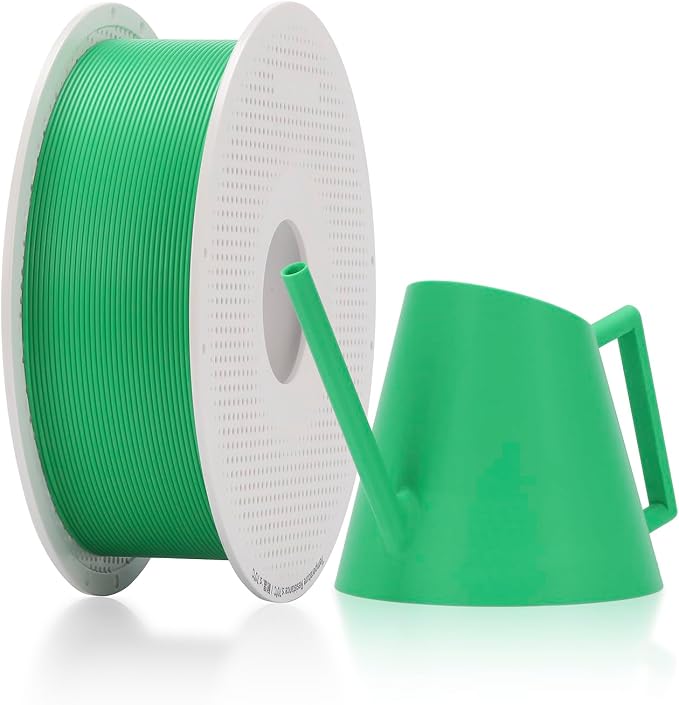 Bambu Lab PETG HF Filament 1.75mm 1kg Spool - Strong Durable 3D Printer Filament, High-Temp Resistance, Low Warp, Compatible with Bambu Lab & Most FDM 3D Printers - Green (33500) - Spool