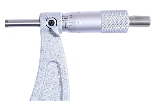 Accusize Industrial Tools Outside Micrometer, 9-10", EG00-0010 | 9-10", Ultra-Precision, Carbide Tipped, M-Type, Resolution 0.0001", Ratchet Friction Thimble, Solid Storage Case