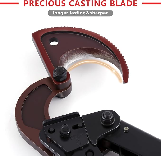 Cable Cutter, Flytuo Upgraded Blade Heavy Duty Cable Wire Cutters for Aluminum Copper Cable and Electrical Wire Up to 240mm²