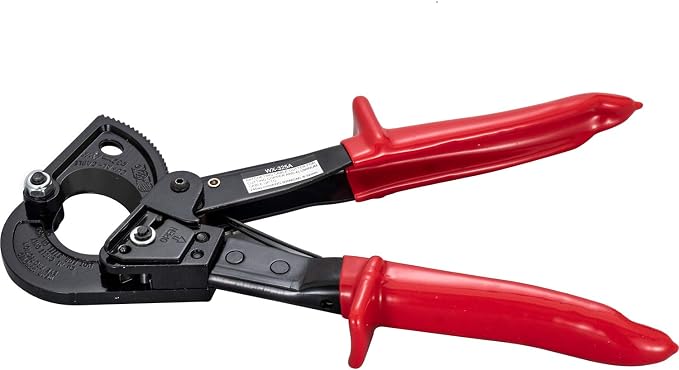 SogYupk Ratchet Cable Wire Cutter,Ratcheting Cable Cutter Hand Tool,Heavy Duty Aluminum Copper Ratchet Wire Cutting For Cutting Electrical Wire Up to 240mm²/10.23Inch Cutter Pliers