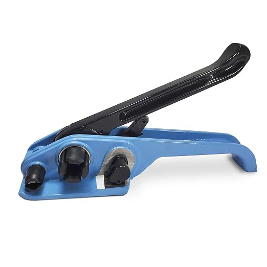 IDL Packaging - P-330, C-5005 Strapping Tool Set for 5/8" Polyester (PET) Strapping - Tensioner and Sealer for Plastic Polyester Banding - Packaging Strapping Tool Kit