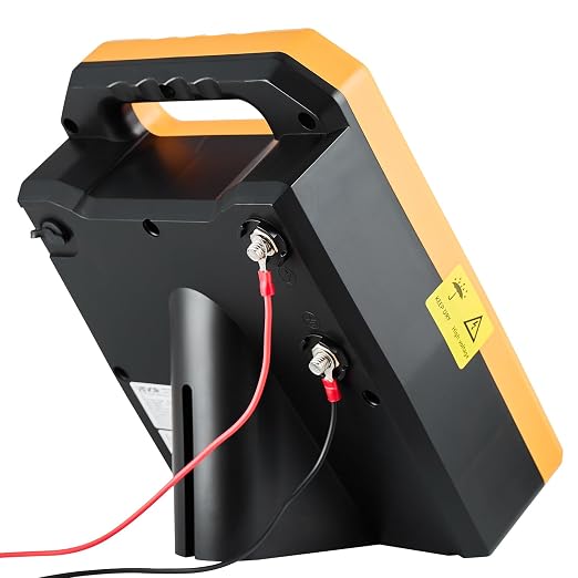 VEVOR Solar Fence Charger, 0.3J 8 kV Solar Powered Fence Charger, Weather-Resistant Electric Fence Energizer Kit, 7 Days Runtime, for Livestock, Poultry, Garden Protection