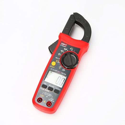UNI-T Digital Clamp Meter UT202A+, AC Current TRMS HVAC Volt Amp Ohm Meter Clamp On Multimeter Auto Ranging 6000 Counts AC DC Voltage Frequency Resistance Capacitance Continuity Diode Live Wire Tester
