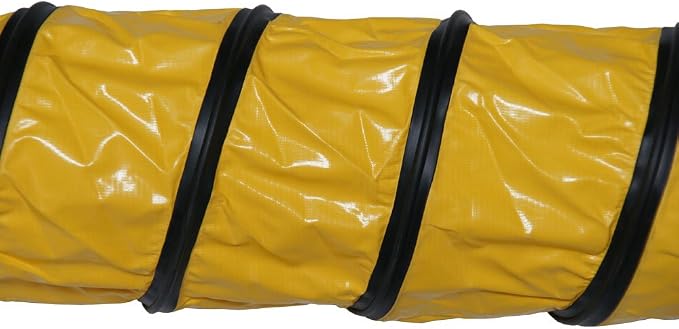 Rubber-Cal "Air Ventilator Heavy-Duty" Ventilation Hose (Fully Extended) - 12-Inch by 25-Feet