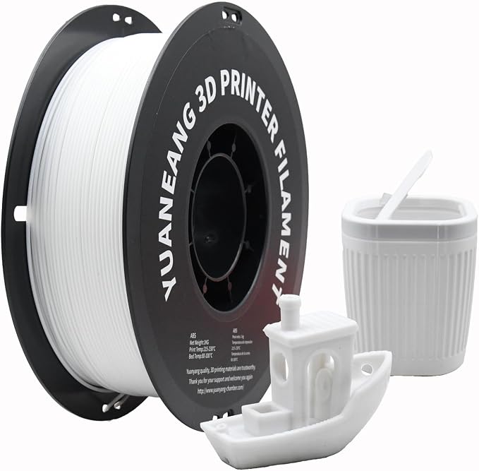 PETG 3D Printer Filament 1.75mm White, 1kg Spool, Strong & Durable PETG Material, Heat-Resistant, Low Warping, Smooth Glossy Finish, ±0.03mm Precision, Ideal for Functional Parts