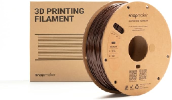 Snapmaker TPU Filament 1.75mm,TPU 95A HF 3D Printer Filament Flexible Soft with High Elasticity,High Speed Printing,Dimensional Accuracy +/- 0.03mm,1kg(2.2lbs) (Brown)