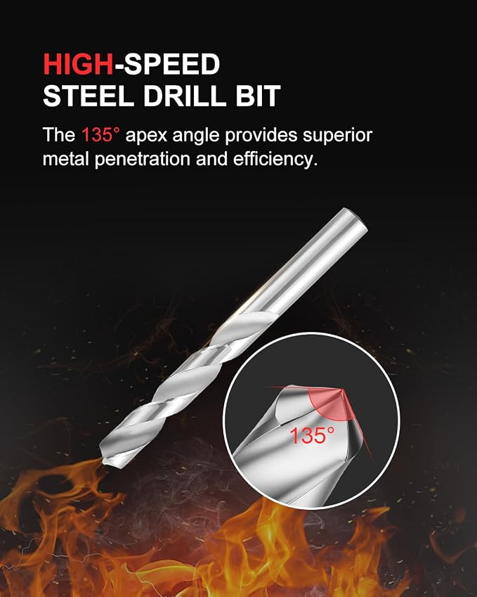 Kolvoii 7/16"-14 Helicoil Thread Repair Kit, SAE UNC 7/16 Inch Standard Helicoil kit with HSS Drill Bit, Tap & Stainless Steel Inserts for Bolt Thread & Truck Repair