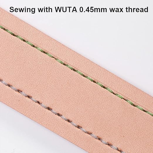 WUTA Leather Piercer Leather Craft Hole Punch Tools Hand-Held Silent Pliers Diamond Sewing Stitching Chisel Pricking Iron 4mm (2 Teeth)