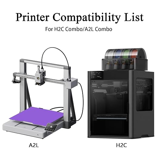HzdaDeve Upgraded Cool Plate for H2C/A2L Combo No Heating No Glue Low Temperature Cold Build Plate 335x346.5MM Double Sided Smooth Board Sheet Bed PEI Platform for Bambu Lab 3D Printer (Purple)