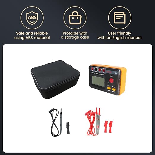 EITAI3440A Digital Insulation Resistance Meter Tester, 0.25MΩ-10GΩ, AC 0V-600V, Manufacturer Direct Sales, Megohmmeter, Megger Tester, Ground Resistance Meter